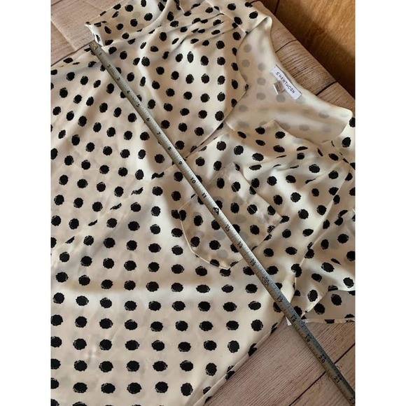 41 Hawthorne polka dot top size small short sleeve - Picture 10 of 12